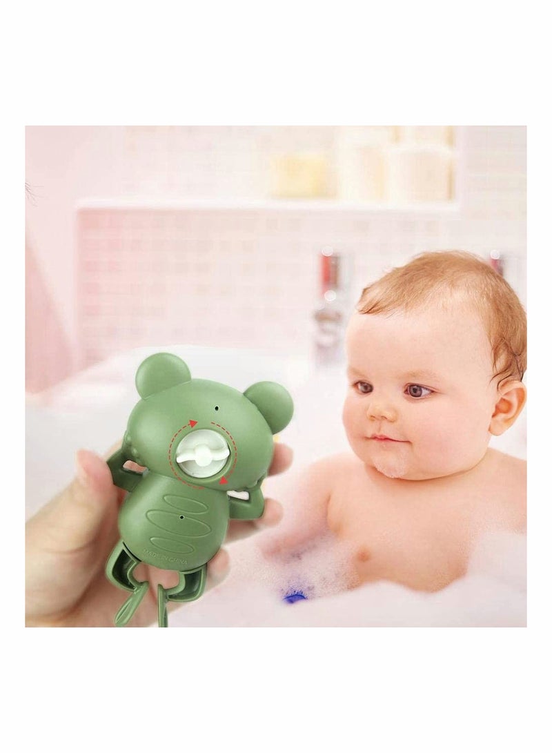 واي آند دي 3 Pack Wind Up Bath Toys, Water Toys Swimming Frog Lovely Wind-up Clockwork Shower Toy Float Game for Baby Boys Girls Child - Image 5