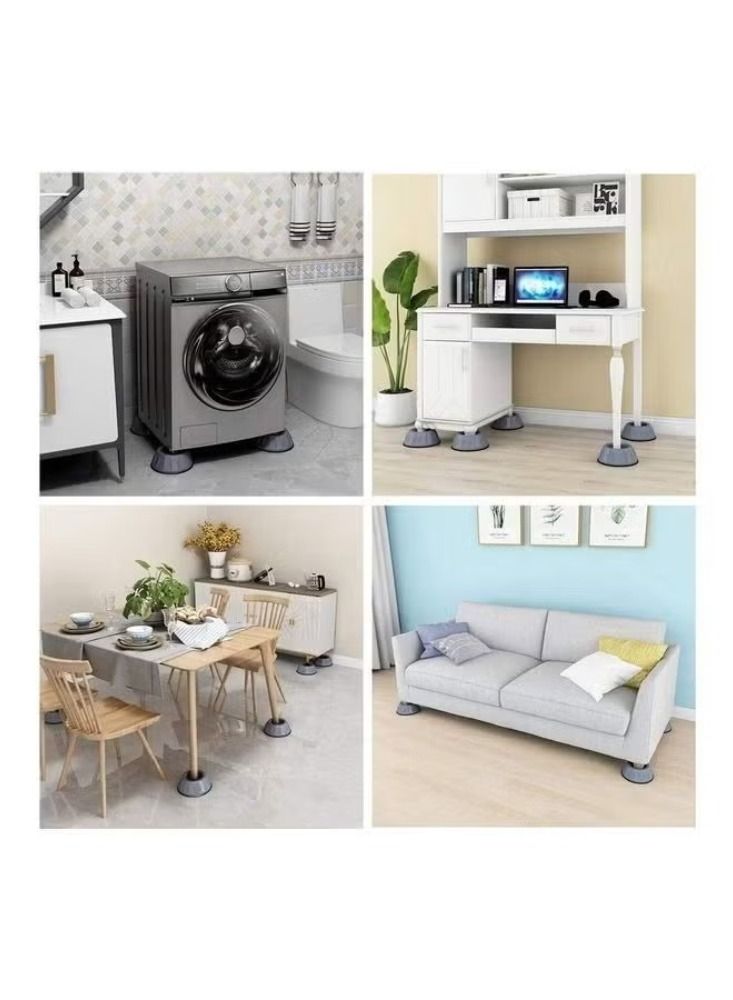 Dream Zone Set Of 4 Anti Vibration Washing Machine Pads Multicolour 10.5cm - Image 2