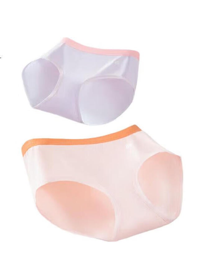 Purcotton Kids 7a Mesh Antibacterial Elastic Boxer Briefs Milk White + Morning Mist Purple + Light Blue Green - Image 3