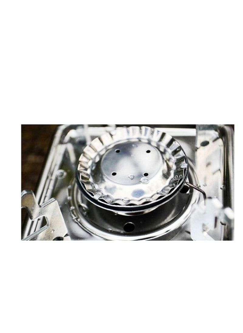 Generic Gas Stove Burner For Outdoor Camping, Hiking, Travelling, To Cooking The Food Folding Backpacking Furnace, Red  - Image 3