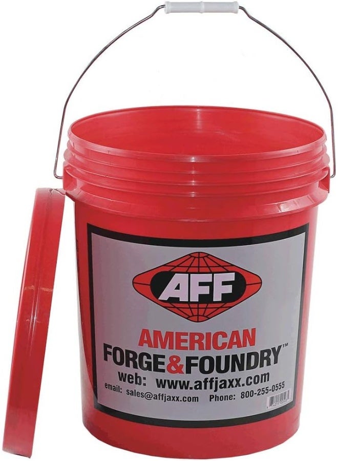 AFF Heavy Duty 5 Gallon Bucket with Lid, Red - Image 1