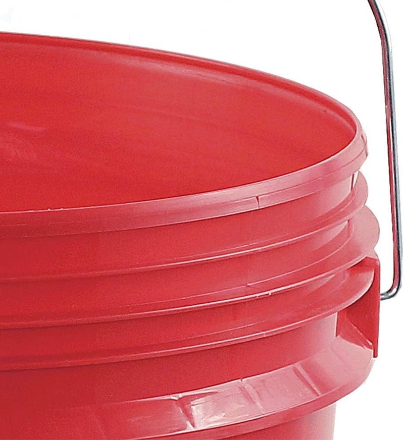 AFF Heavy Duty 5 Gallon Bucket with Lid, Red - Image 4