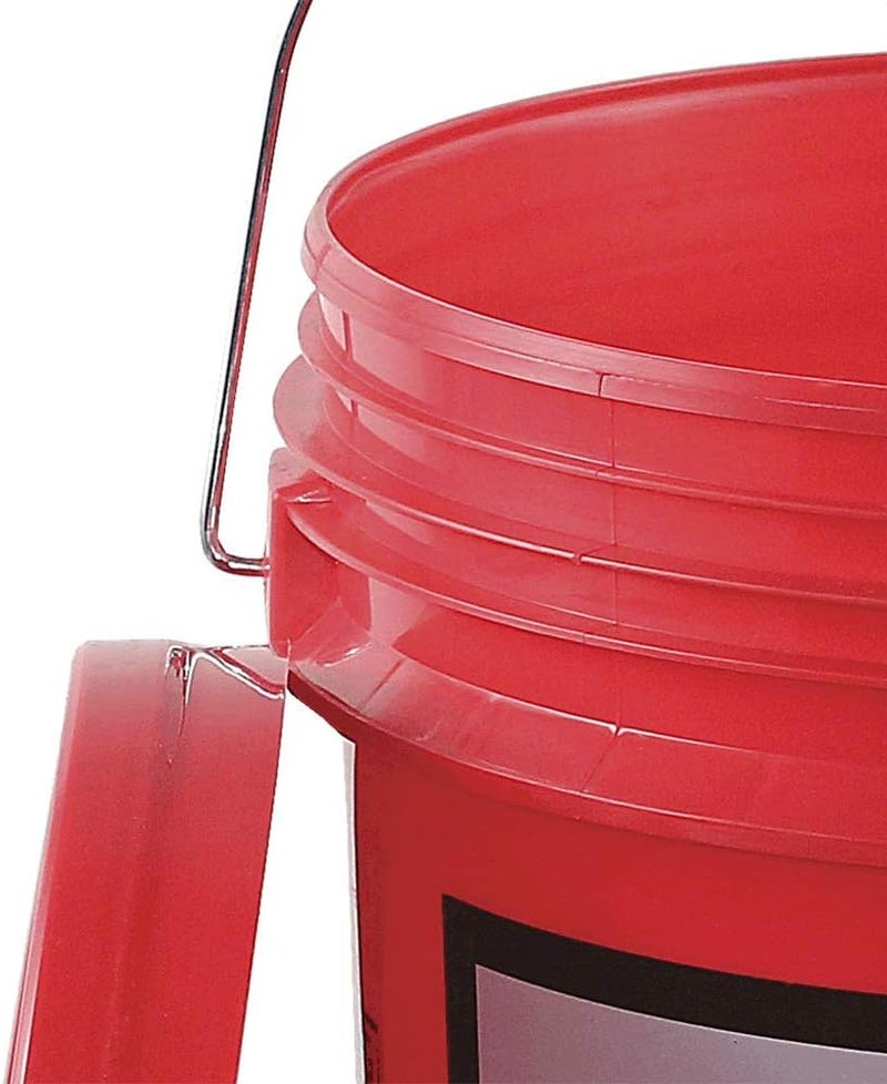 AFF Heavy Duty 5 Gallon Bucket with Lid, Red - Image 3