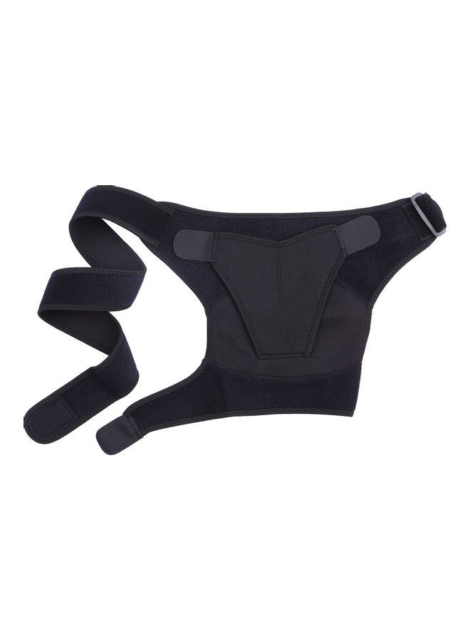 NIBEMINENT Adjustable Shoulder Brace for Men and Women Rotator Cuff Support Compression Sleeve with Pressure Pad Pain Relief AC Joint Dislocations Right Black - Image 1