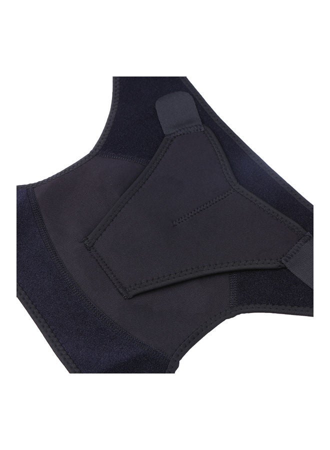 NIBEMINENT Adjustable Shoulder Brace for Men and Women Rotator Cuff Support Compression Sleeve with Pressure Pad Pain Relief AC Joint Dislocations Right Black - Image 2