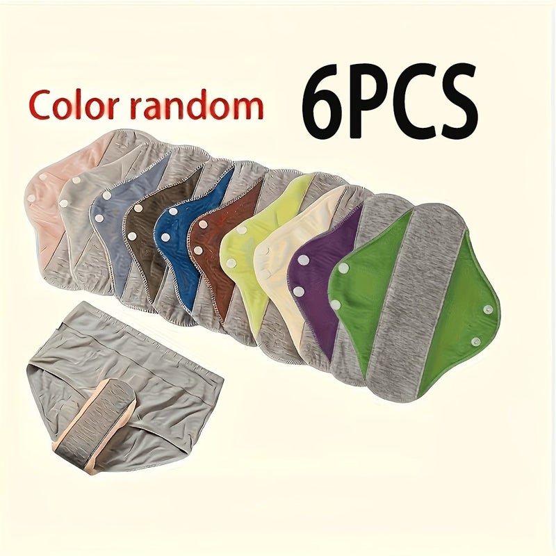 Washable Large Care Pads 6pcs Soft Skin Friendly Comfortable For Women Elderly Day Night Use - Image 1