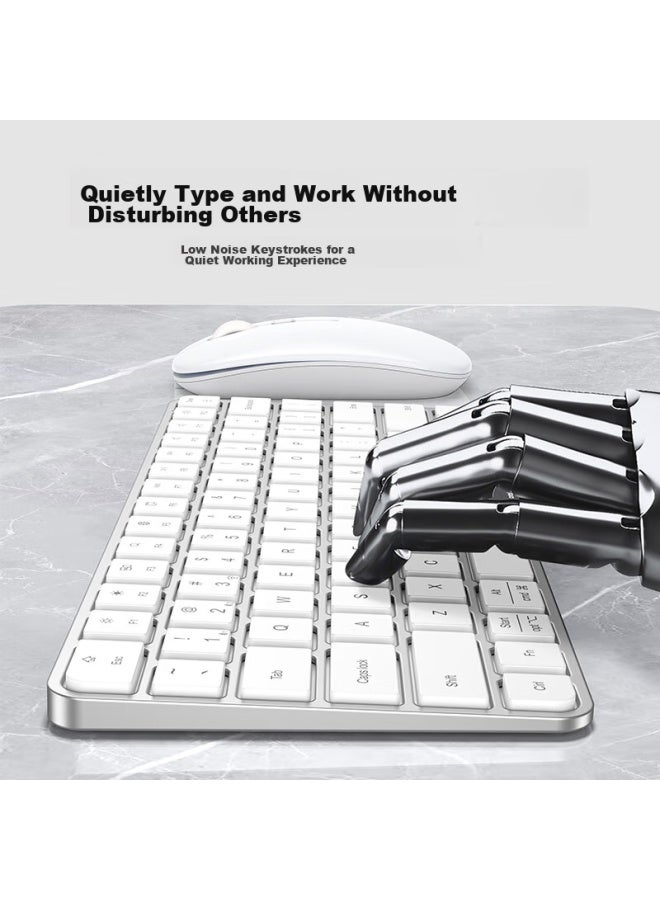 Bkayp Wireless Bluetooth Keyboard And Mouse Combo For Apple Imac, Macbook, Office Laptop, Ipad Tablet, Portable Ultra-thin Rechargeable Accessory - Image 2