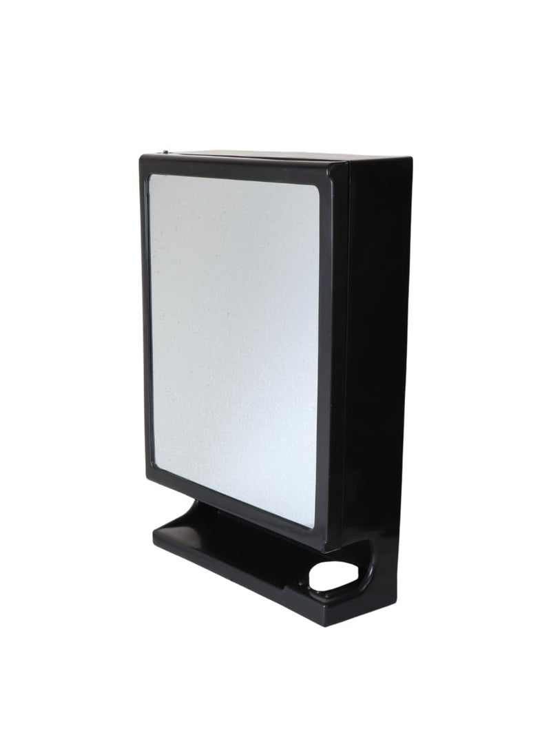 CIPLA PLAST CIPLA PLAST New Look Mirror Cabinet Bathroom Mirror Cabinet Mirror Cabinett Mir for Bathroom Storage Cabinet Bathroom Hardware Accessories Black  - Image 1