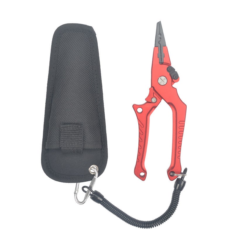 Tunala360 degree rotating aluminum alloy large object fish control device road clamp suit fishing tool with weighing fish clamp FG-1040 red road clamp