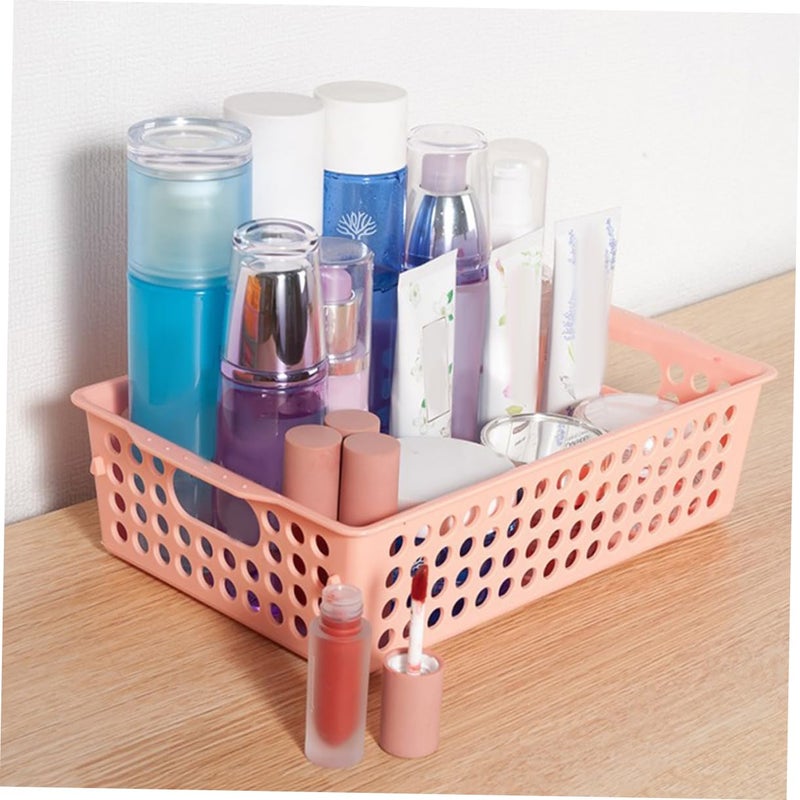 Plastic Storage Baskets with Handles 6pcs Multipurpose Organizer Bins for Kitchen Pantry Household - Image 3