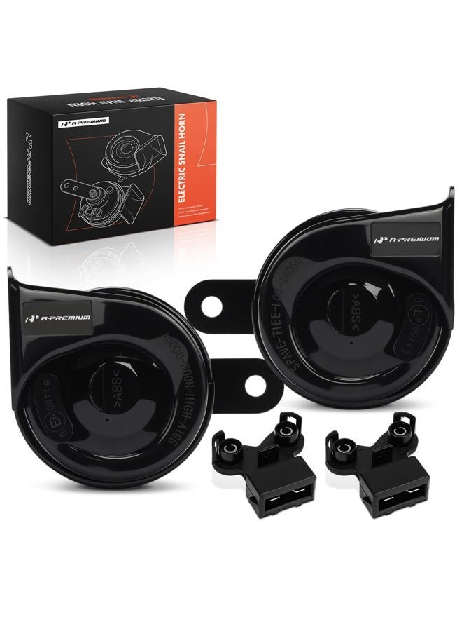 A-Premium Horn Fit for Volkswagen Santana Lavida Passat Golf Jetta Bora Audi 100 200 A6 Skoda Octavia Snail, with 2 Connectors, A Set of 2 - Image 1
