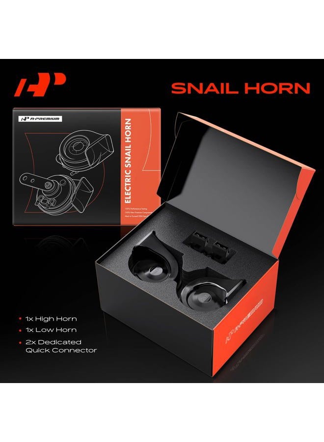 A-Premium Horn Fit for Volkswagen Santana Lavida Passat Golf Jetta Bora Audi 100 200 A6 Skoda Octavia Snail, with 2 Connectors, A Set of 2 - Image 3