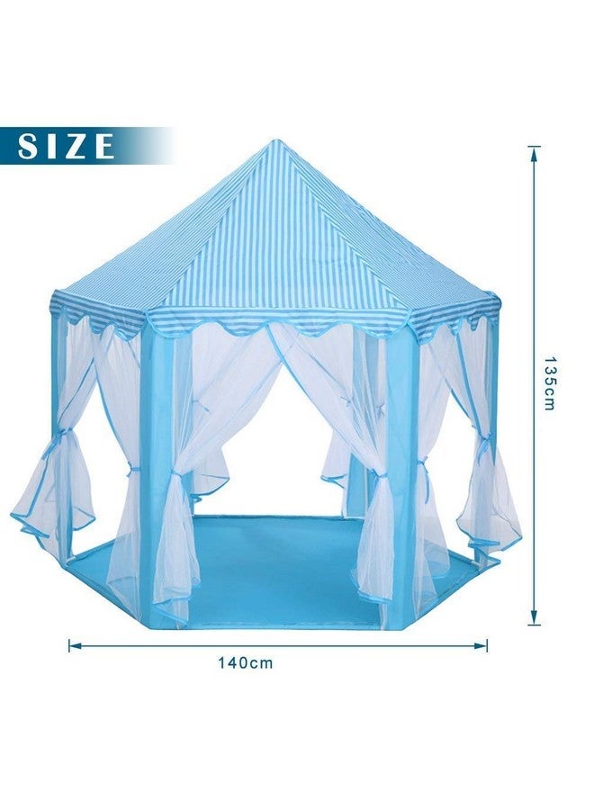 Webby Kids Indoor and Outdoor Castle Play Tent with 10 Balls (Blue) - Image 4