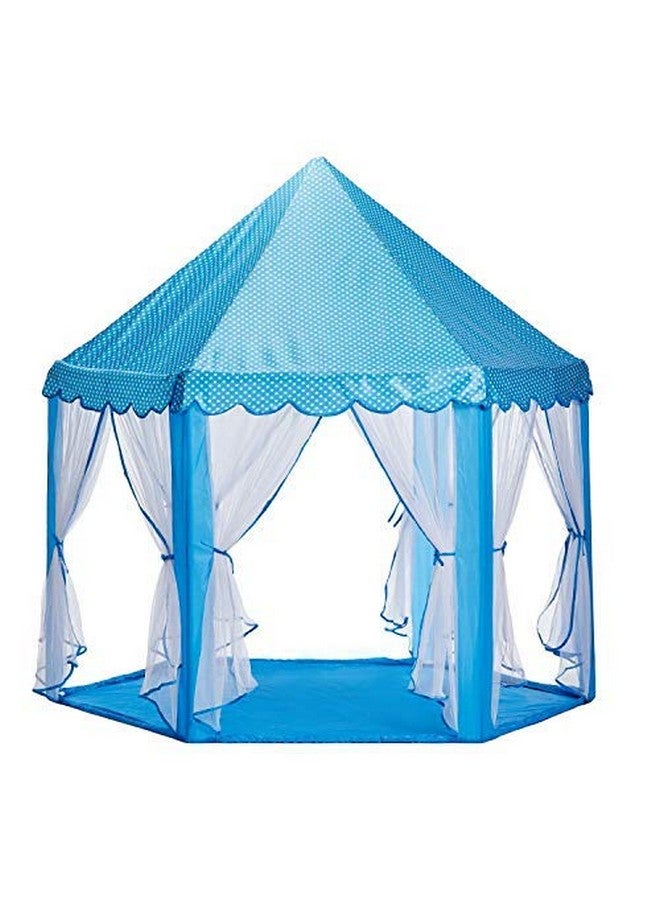 Webby Kids Indoor and Outdoor Castle Play Tent with 10 Balls (Blue) - Image 3