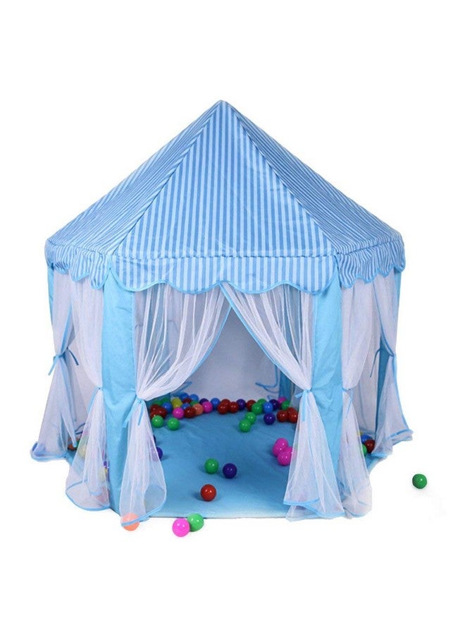 Webby Kids Indoor and Outdoor Castle Play Tent with 10 Balls (Blue) - Image 2
