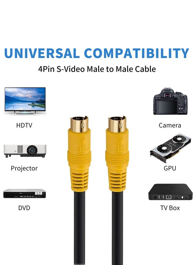 Taimi 4-Pin S-Video Male to Male Cable Adapter for TV and AV Equipment  - Image 5