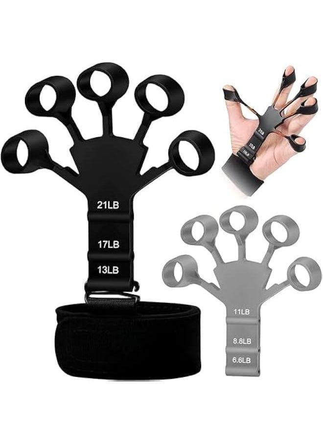 HOOKOR Grip Strength Trainer,Gripster,Finger Strengthener，Hand Grip Strengthener,Hand Exercisers for Strength,Finger Exerciser & Hand Strengthener,forearm strengthener  - Image 1