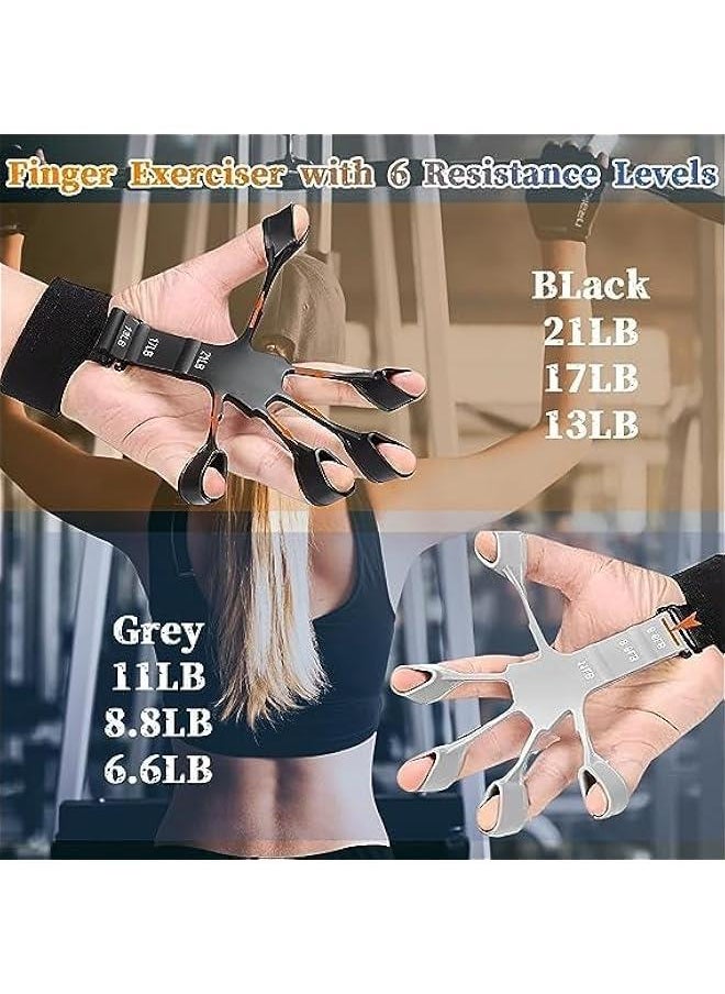 HOOKOR Grip Strength Trainer,Gripster,Finger Strengthener，Hand Grip Strengthener,Hand Exercisers for Strength,Finger Exerciser & Hand Strengthener,forearm strengthener  - Image 2