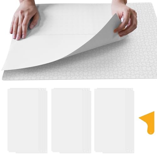 ALL4JIG Puzzle Saver 24Pack Puzzle Glue Sheets for 10003000 Pieces SelfAdhesive Sticker Sheets Easy to Preserve Frame Jigsaw Puzzles - Image 1