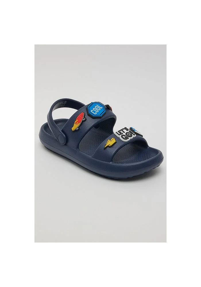أر أند بي Charm Detail Slingback Sandals