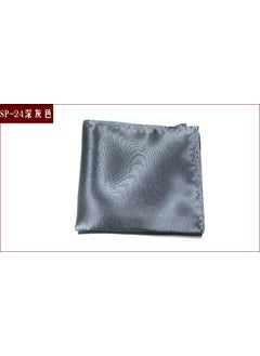 Generic Mens Formal Pocket Squares Solid Colors SP-24 dark gray 