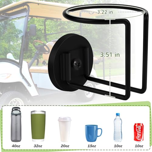 Durmmur 2 Pack Magnetic Cup Holder, Durmmur SUS 304 Stainless Steel Magnetic Cup Caddy, Magnetic Drink Holder for Tractor Mower Truck School Bus Refrigerator Treadmill, Magnet Can Holder on Metal Surface - Image 4