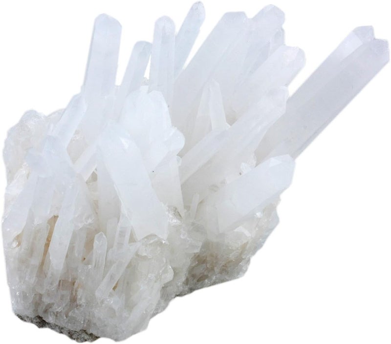 SUNYIK Natural Rock Quartz Crystal Cluster,Druzy Geode Specimen Gemstone Sculpture Sphere(0.3-0.4lb)