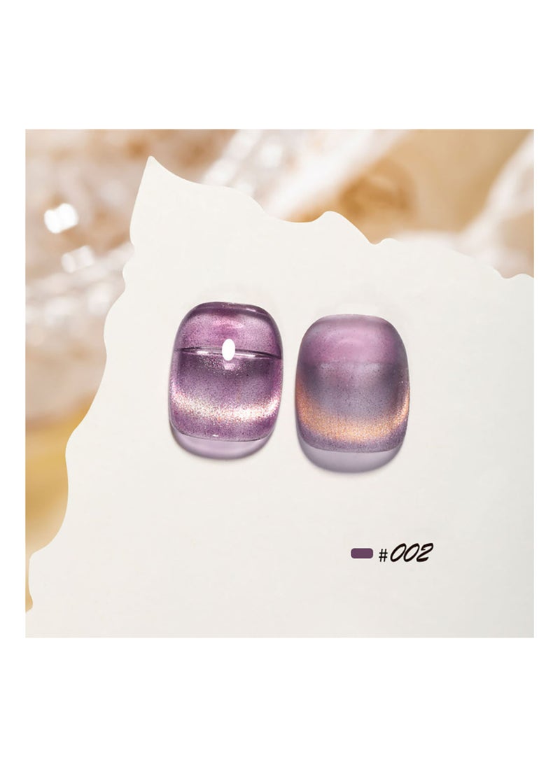 Miss Gooey Nail Polish Set Gel Nail Polish Cat Eye Color Change Glitter with Magnetic Stick Kit Super Shiny Color Long Lasting UV LED Needs Quick Drying Magnetic Art Manicure DIY At Home Soak for Women  - Image 2