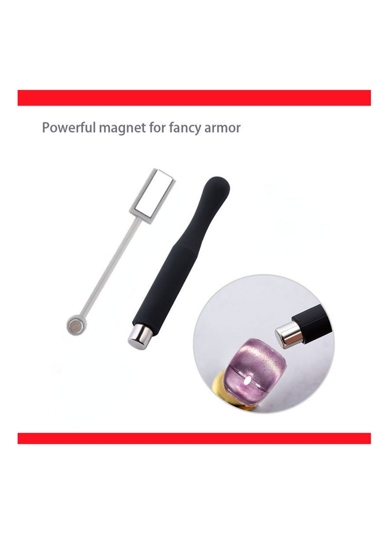 Miss Gooey Nail Polish Set Gel Nail Polish Cat Eye Color Change Glitter with Magnetic Stick Kit Super Shiny Color Long Lasting UV LED Needs Quick Drying Magnetic Art Manicure DIY At Home Soak for Women  - Image 3