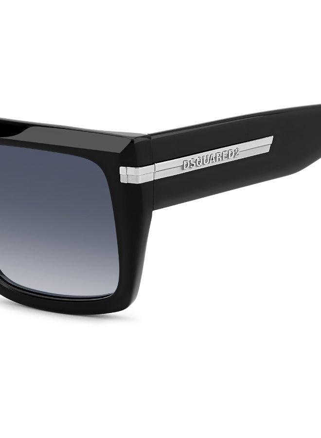 DSQUARED2 D2 0177/S Sunglasses Black Rectangular - Image 4