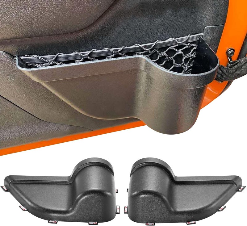 CALBEAU Front Door Side Insert Storage Pocket Box, 2PCS for JK, Net Replacement for 2011-2018 Wrangler JK JKU Accessories Practical build - Image 1