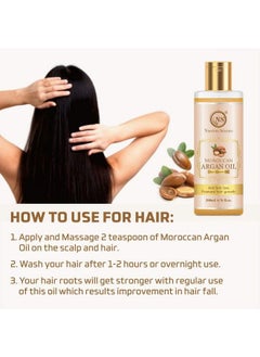 Nuerma Science Moroccan Argan Oil For Skin And Hair 200Ml  - Image 4