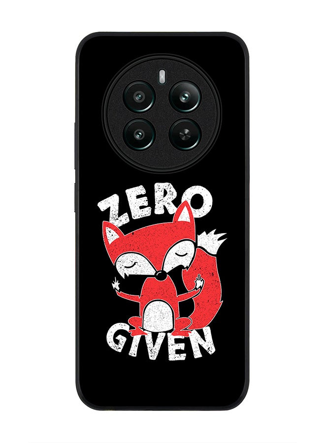 Stylizedd Rugged Black edge case for Realme 12 Plus 5G / Realme 12 4G, Slim fit Soft Case Flexible Anti Drop TPU Gel Thin Cover -  Zero Fox Given - Image 1