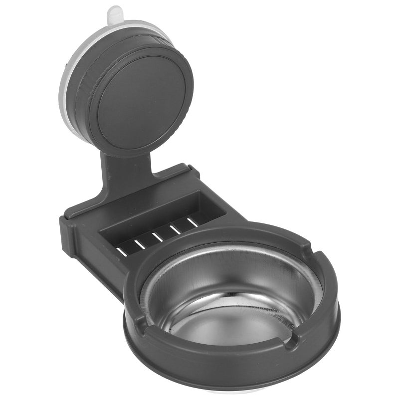 Wall Mounted Metal Ashtray with Suction Cup Split Design for Bathroom Office Indoor Use - Image 2