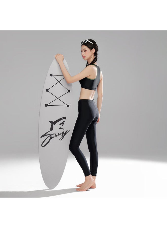 Sanqi Women's Long Sleeve Long Pants Split Five-piece Set Surfing Suit Snorkeling Mother Swimsuit Plus Size Conservative Swimwear 2XL - Image 5
