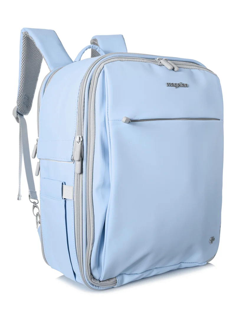 MAGELLAN Mommy One Step Collection Outdoor Portable Baby Bed Backpack 15 Inch From Magellan 239MA500-Blue