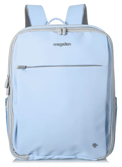 MAGELLAN Mommy One Step Collection Outdoor Portable Baby Bed Backpack 15 Inch From Magellan 239MA500-Blue