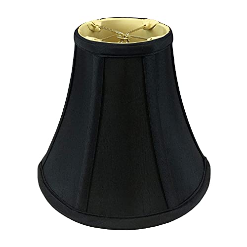 Royal Designs Inc Royal Designs, Inc. BSO-704RC-8BLK True Bell Basic Lamp Shade with Round Clip, 4" x 8" x 7.25", Black - Image 5