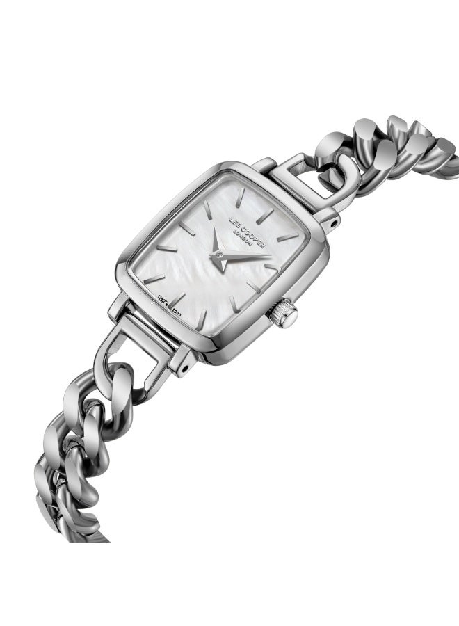 Lee Cooper ساعة يد معدنية أنالوج للنساء LC08130.320 - 22X30 مم - Image 4