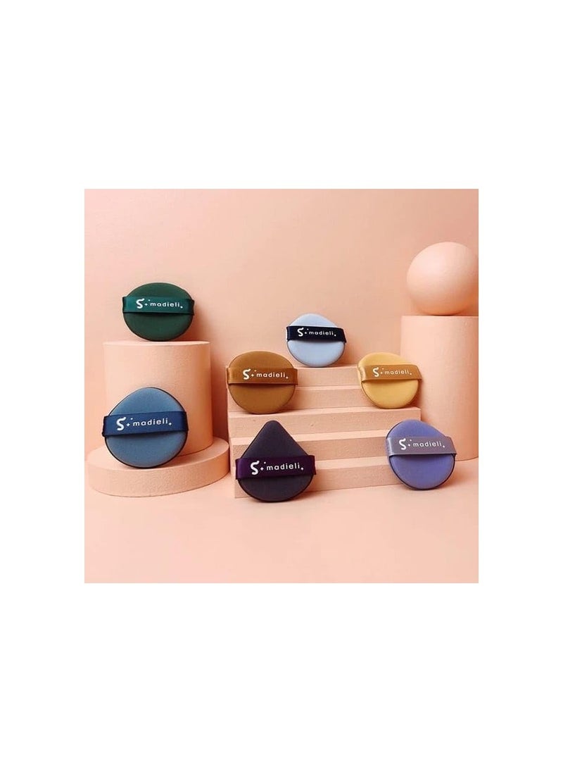 Mn Beauty Sponge Set Multicolored Foundation Blending Sponges for Cream Powder And Liquid 7Piecs  - Image 5