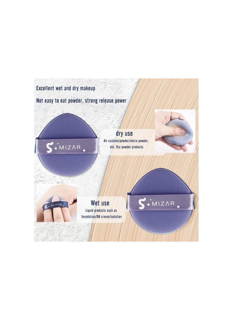 Mn Beauty Sponge Set Multicolored Foundation Blending Sponges for Cream Powder And Liquid 7Piecs  - Image 2