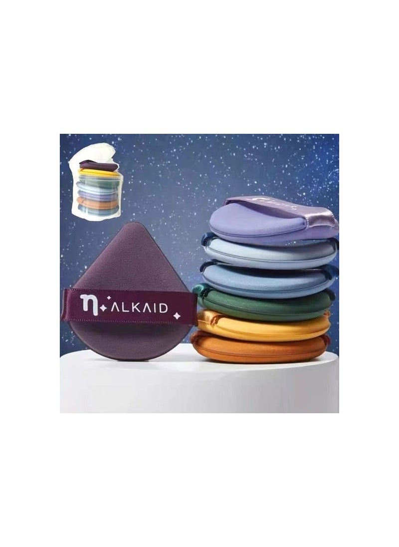 Mn Beauty Sponge Set Multicolored Foundation Blending Sponges for Cream Powder And Liquid 7Piecs  - Image 3