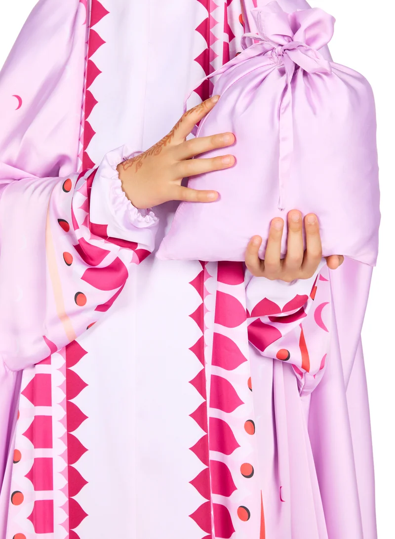 Sabr 'Desert Voyage I' Kids Prayer Dress, Pink, 135cm