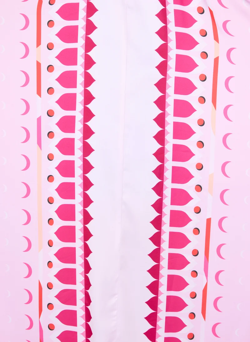 Sabr 'Desert Voyage I' Kids Prayer Dress, Pink, 135cm