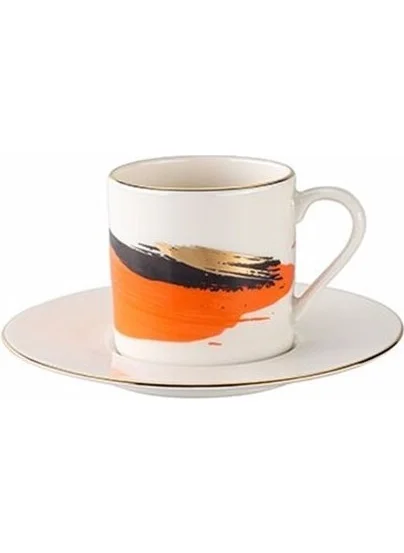 Porland Dash Pattern Coffee Cup with Saucer 90CC 04ALM008282