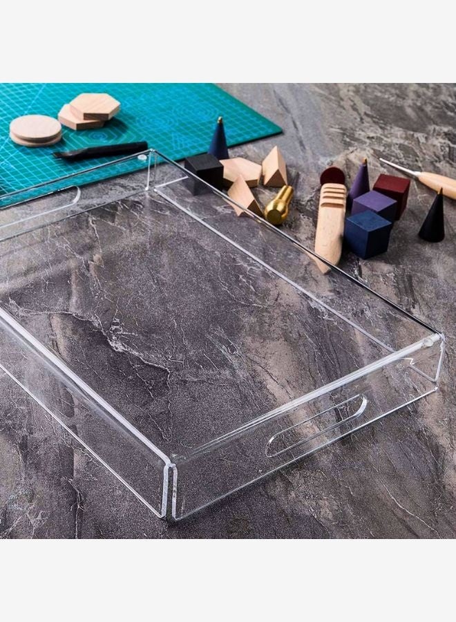 Garkoo – Premium Acrylic Serving Tray – 40×30 cm – Durable Seamless Design with Handles – Side Opening – Ideal for Hotels, Restaurants & Room Service - Image 5