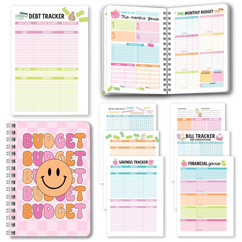 Hadley Designs 2026 Budget Planner and Monthly Bill Organizer - Budget Book and Financial Planner, Monthly Budgeting Planners and Tracker, Bill Planners and Expense Tracker Notebook for Budgets Binder - Image 1