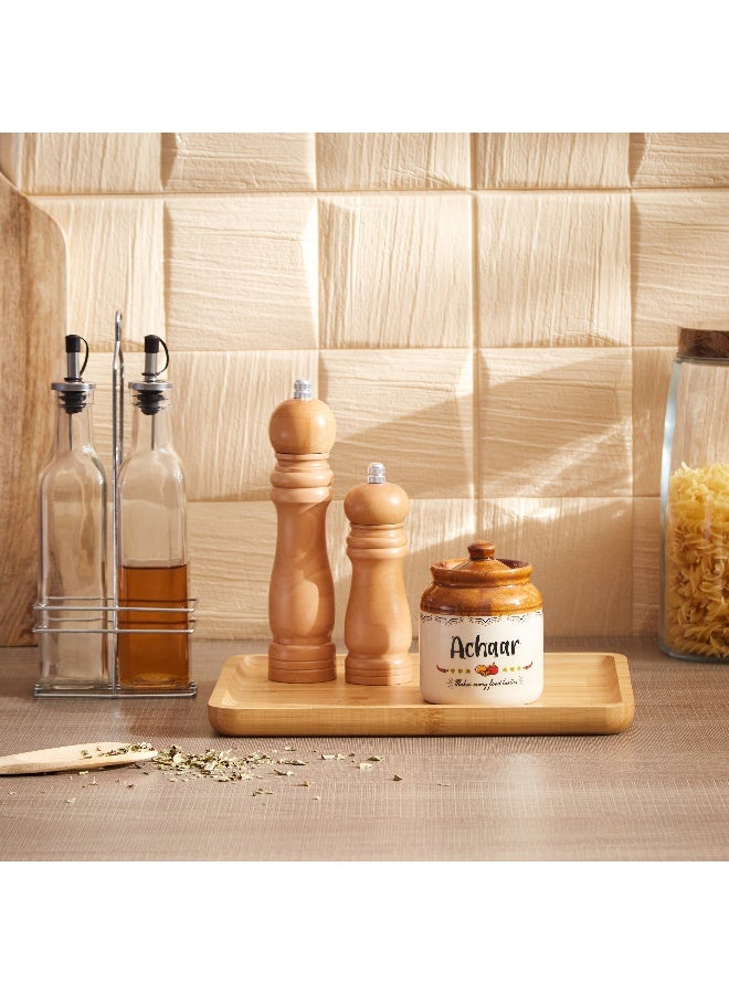 Home Box Myra Oil And Vinegar Dispenser With Stand - Image 1