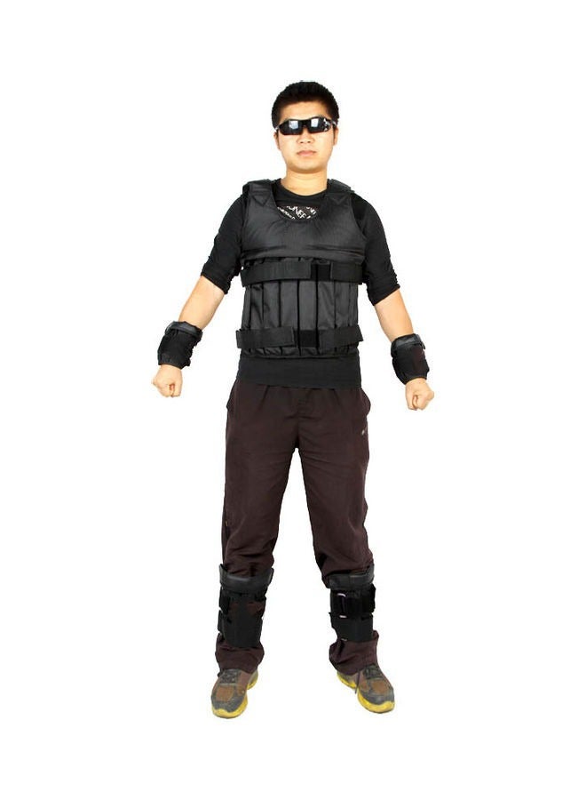 Max Loading Adjustable Weighted Vest,Weighted Vest Weight Jacket Oxford Exercise Weight Loading Cloth Strength Training - Image 5