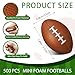 Civaner 500 Pcs Mini Foam Footballs for Adults 146 x 098 Inch Small Football Stress Balls Sports Fidget Ball for School Carnival Game Decoration Party Favor Stress Relief ToysLight Brown - Image 4